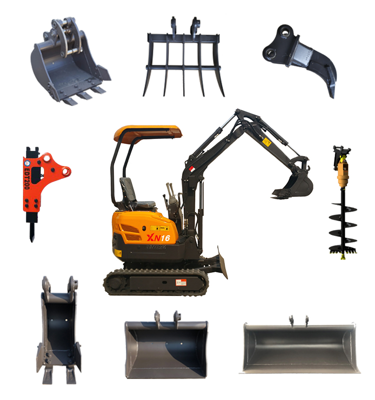 mini digger With Accessories