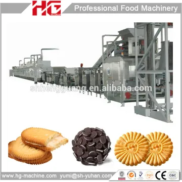 500 Kg per hour easy operation sandwich biscuit making machine