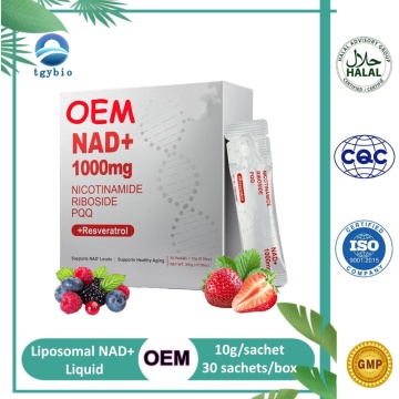 OEM Liposomal Nad+ Liquid Supplement with Resveratrol & PQQ