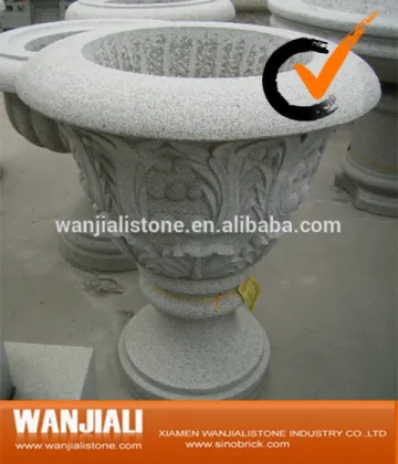 Hand Carved Natural Stone Giant Flower Pot