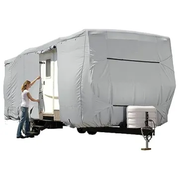 Waterproof Travel Trailer RV Cover - Anti-UV Camper Protection