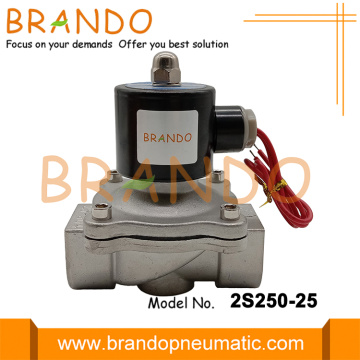 2S250-25 1 Inch Stainless Steel Solenoid Valve 12V