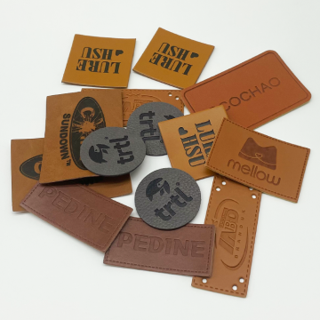 Hot Selling Custom Leather Patches with Logo for Handbags and Clothing