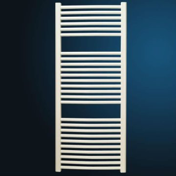 white painted towel warmer radiator