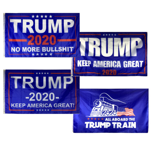 TRUMP Star Train Flags Banner