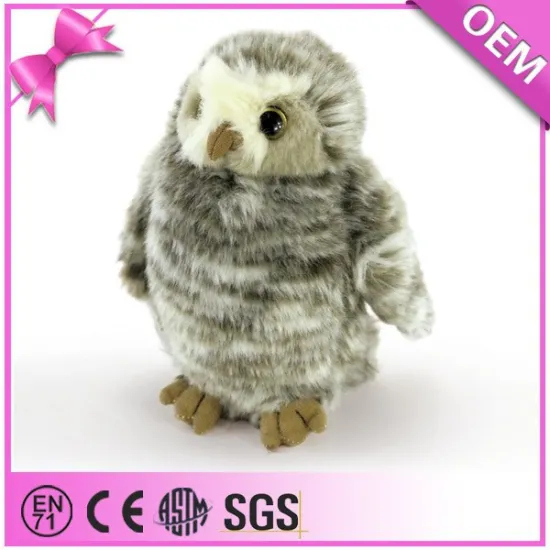 Guangdong Factory Elegant Fur Lifelike Owl Plush Toy