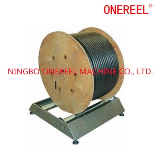 Workshop wire/cable spool/reel organiser on trolley