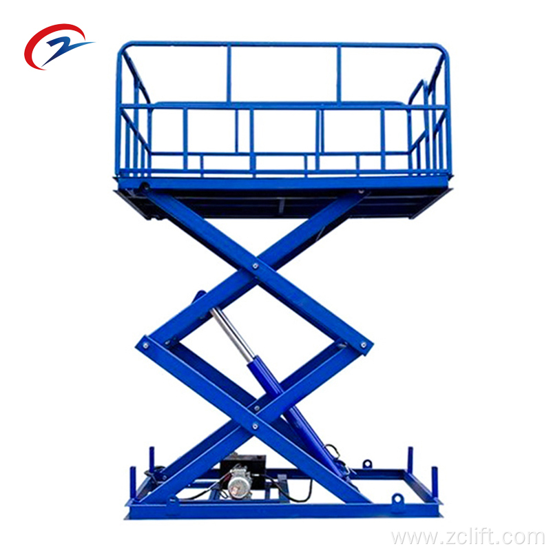 Stationary Hydraulic Scissor Lift Platform