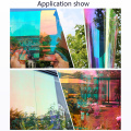 SUNICE Chameleon Window Film Rainbow Laser Vinyl films Home Building Decorative Privacy Self Adhesive Glass Stickers Party Decor