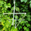 Q're Clear Quartz Crystal Singing Merkaba Pyramid 8