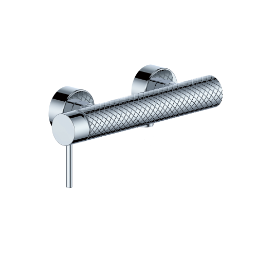 Brass Exposed Shower Mixer Knurling