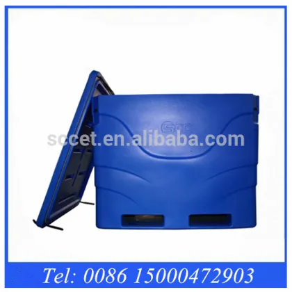 Rotomolded insulation 1000L Capacity plastic Fish transport totes, plastic storage bins totes