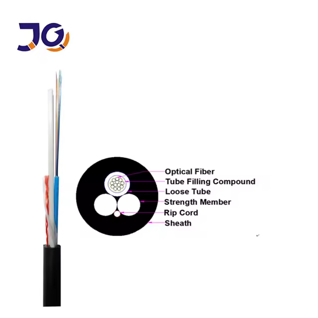 SingleAerial Fiber OpticCable 6core AsuMini ADSS