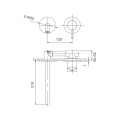 SEAWIND single lever basin mixer for concealed installation