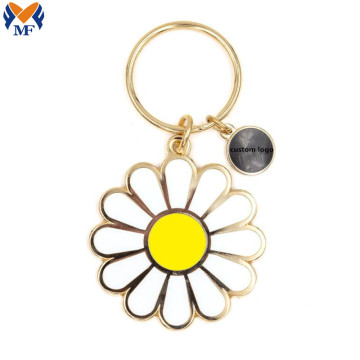 Metal Customized Logo Sun Enamel Keychain