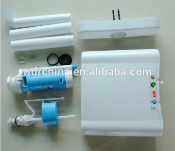 Water saving abs plastic dual flush toilet flush water tank