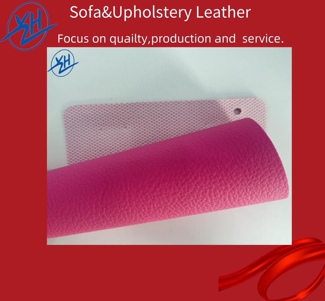 Cuero de PVC duradero ideal para tapicería de muebles