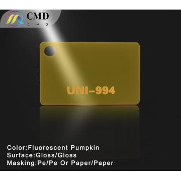 Fluorescent Pumpkin Acrylic Plexiglass sheet 2440*1220*3mm