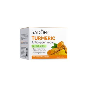 Turmeric Facial Cream: Moisturizing Whitening Anti-Aging Solution for Dark Spots and Brightening