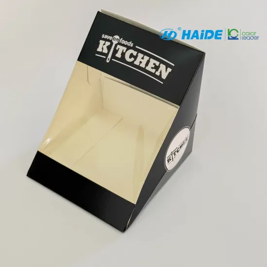 Clear Window Paperboard Sandwich Display Box For Retail