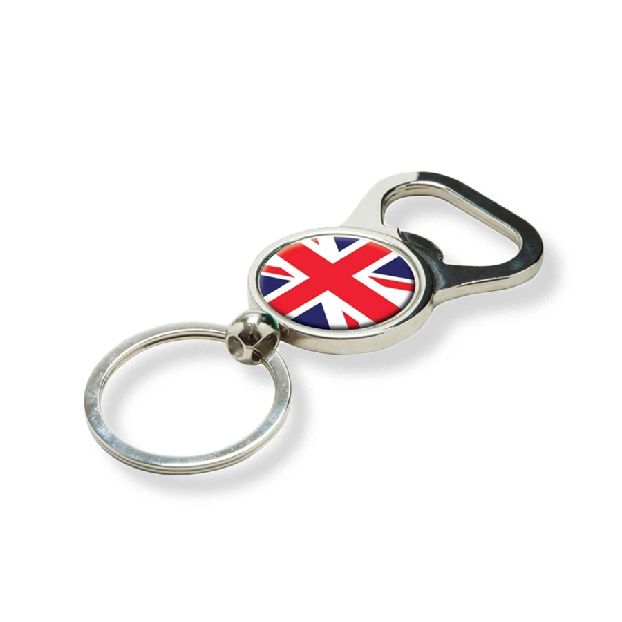 Fashionable Circle Keychain Bottle Opener Metal Keyring