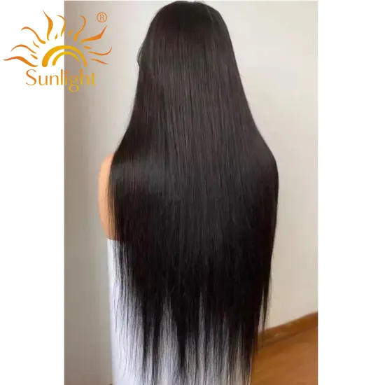 Sunlight hair wholesale 360 lace frontal wig straight  baby hair Swiss hd  lace wig virgins human hair wigs body water wave