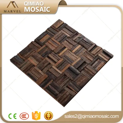 23X48Mm Old Boat Wood Mosaic For South-East Asia Home Decoration