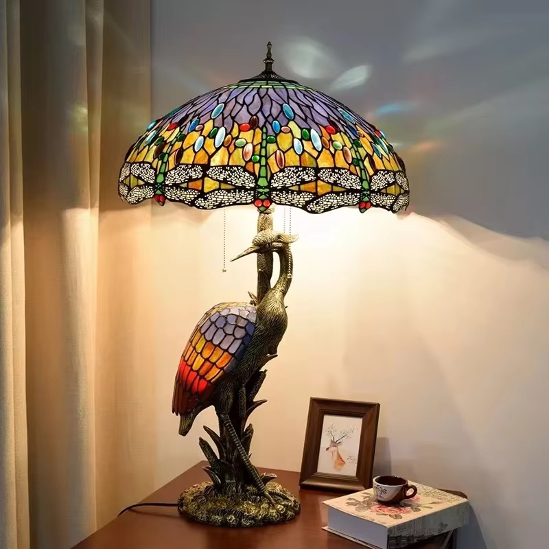 Retro Creativity Stained Glass Lampen