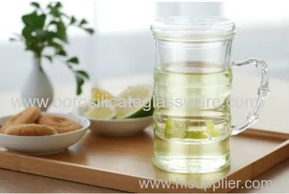 Bamboo Type Borosilicate Glass Green Teas Tea Cups 