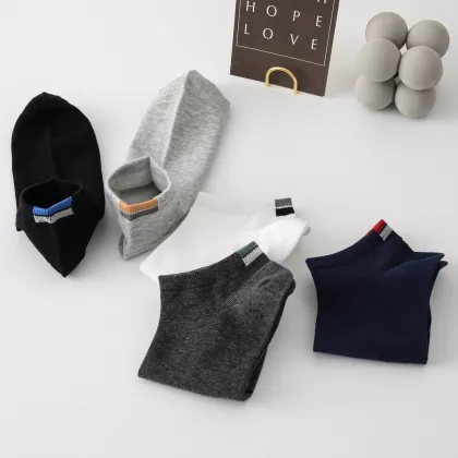 Men's Simple Casual Boat Socks