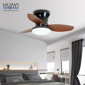 HUAYI Modern Smart Remote Control LED Ceiling Fan Light