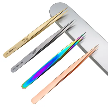 Personalized Curved Eyelash Slim Tweezers