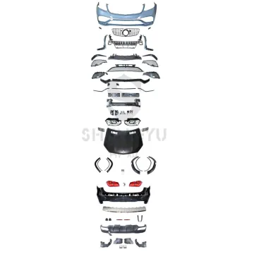 Old to New Body Kit Upgrade for Benz GL X166 2013-2015: GLS63 Bumpers, Auto Lamps, Hood, Rear Diffuser