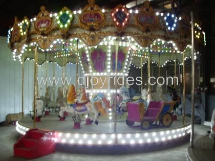 Outdoor happy electric carousel for family games
