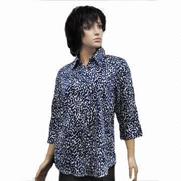 Ladies' Blouse, Fashionable Design, Made of 100% Cotton