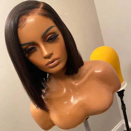 Straight Bob Wig Human Hair Hd Full Lace Front Wig For Black Women Cheap Raw Indian Virgin Human Hair Lace Frontal Wig Vendor