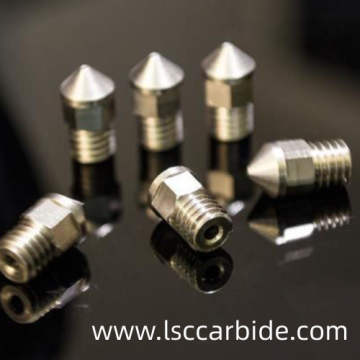 Tungsten carbide nozzle with corrosion resistance