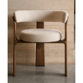 Cómoda silla de comedor con respaldo para comedor