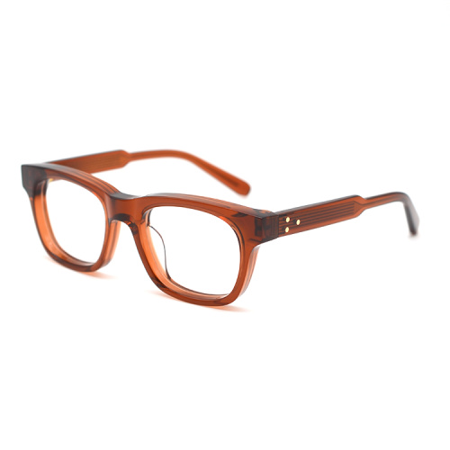High Quality Thick Acetate Frame Fashion Transparent Retro Thick Acetate Eyeglasses Frames Factory