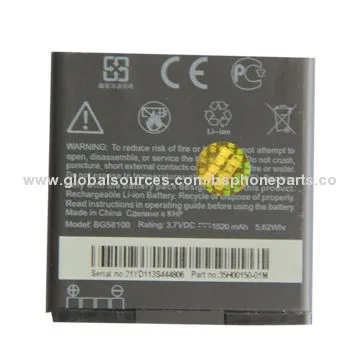 100% Tested Li-ion Battery for HTC G14, Good Quality with Good Warranty