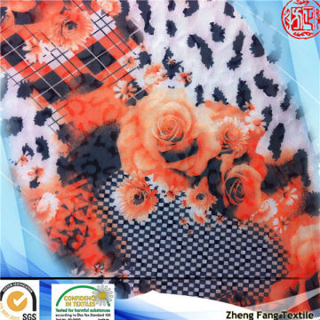2014 new design digital printing mesh jacquard knitting fabric for lady