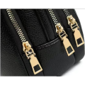 Nuevo elegante bolso de hombro triple negro elegante