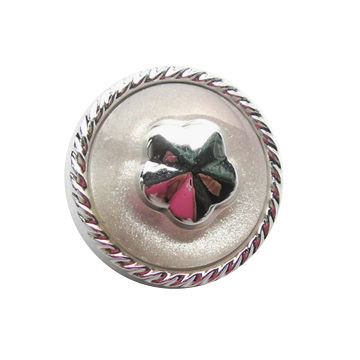 Fashionable Plastic Button, Made of ABS Base, with Pearl-like Resin Accessories, Round Shank at Back