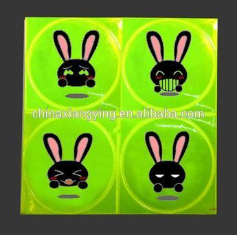 2014 PVC popular lovely safety reflective sticker,free safety stickers custom