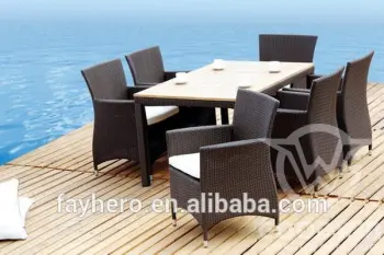 GW0031 outdoor furniture rattan dining set