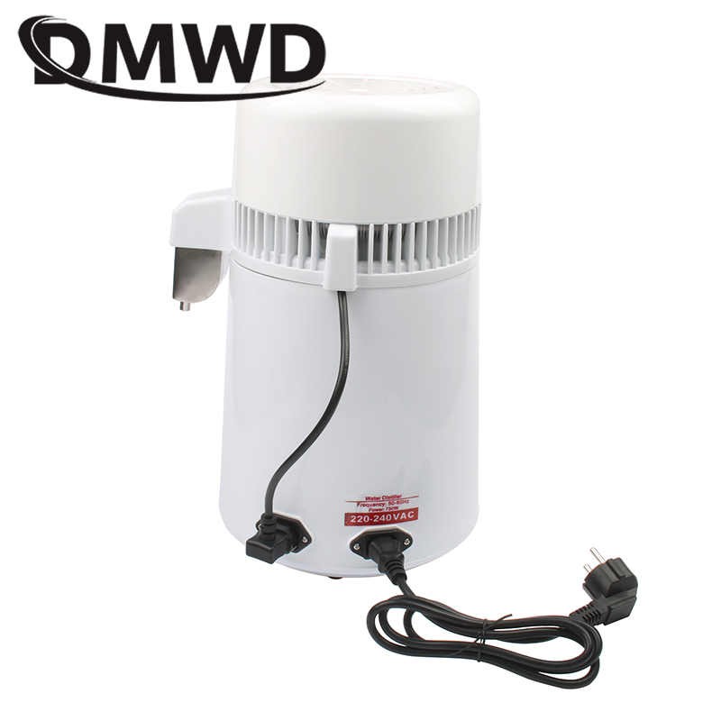 DMWD Pure Water Distiller 4L Dental Distilled Water Machine Filter Stainless Steel Electric Distillation Purifier Jug 110V 220V