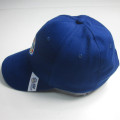 Men Navy Brushed Cotton Print Patch Sport Cap