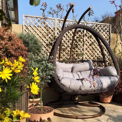 Hot Sale Outdoor Hanging Swing Chair Rattan Balcony Furniture