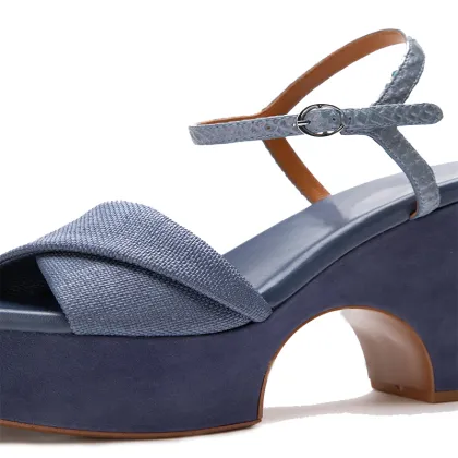 Chunky Heeled Sandals for Summer Women