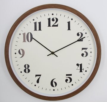 Library Chronograph: Walnut Frame Embracing Typographic Precision